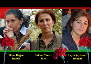 Mittwochskundgebungen zum dritten Jahrestag der Hinrichtungen an unsere Genossinnen Sakine Cansiz, Fidan Dogan und Leyla Saylemez!!!!