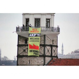 Besetzter Leanderturm in Istanbul