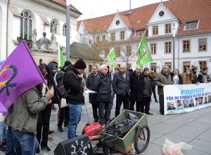 Kundgebung zum Prozessbeginn gegen Mustafa Çelik in Celle