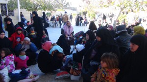 Geflüchtete Familien aus der Region al-Bab