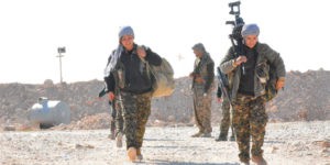 Kämpferinnen bei der Operation zur Befreiung Raqqas