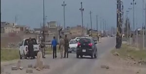 Straßenkontrollen KDP naher Gruppen bei Sinûnê 